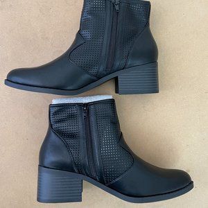 J. Adams Weezie Perforated Bootie - Round Toe NWT